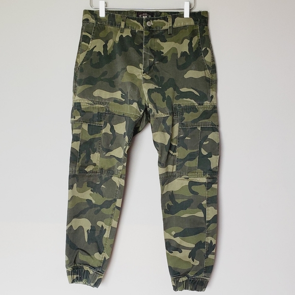 RRL Double RL Men's Camo Jogger Cargo Pants Multi Pockets Size 34 x 33 - Picture 2 of 8